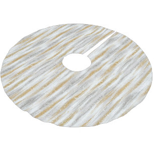 Gold Silber Weihnachtsfeier Polyester Weihnachtsbaumdecke