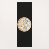 Gold & Silber Yin Yang  Yogamatte (Rückseite)