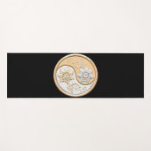 Gold & Silber Yin Yang  Yogamatte (Vorderseite (Horizontal))