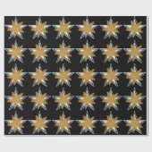 Gold silberne Star Wrapper Geschenkpapier (Flach)