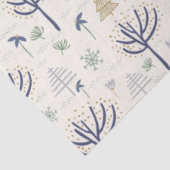 Gold Silberne Weihnachtsbäume Lichter und Ornament Seidenpapier (Ausschnitt)