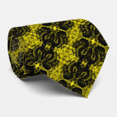 Gold Silk Dragon Foulard Krawatte (Gerollt)
