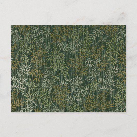 Gold & Silver Bamboo Postkarte (Vorderseite)