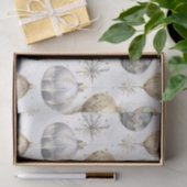 Gold Silver Black Christmas Vintage Ornamente Seidenpapier (Geschenk)