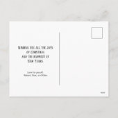 Gold Silver Black Ornaments Foto Postkarte (Rückseite)