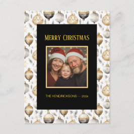 Gold Silver Black Ornaments Foto Postkarte