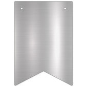 Gold Silver Black Typografy Wedding Party Wimpelkette (Erste Fahne)