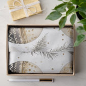 Gold Silver Black Vintage Weihnachtsschmuck Seidenpapier (Geschenk)