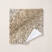 Gold Silver Bokeh Glitzer #1 (Imitate Glitzer) #de Badhandtuch Set (Waschlappen)
