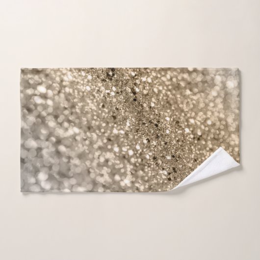 Gold Silver Bokeh Glitzer #1 (Imitate Glitzer) #de Badhandtuch Set (Handtuch)