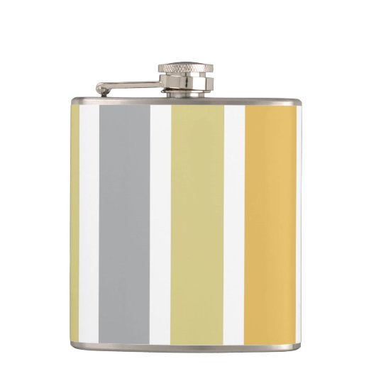 Gold Silver Bronze Metal Hues Flachmann (Vorderseite)