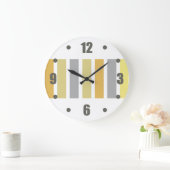 Gold Silver Bronze Metal Hues Große Wanduhr (Zuhause)