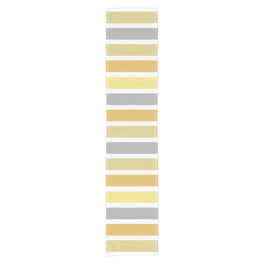 Gold Silver Bronze Metal Hues Kurzer Tischläufer (Vorderseite)