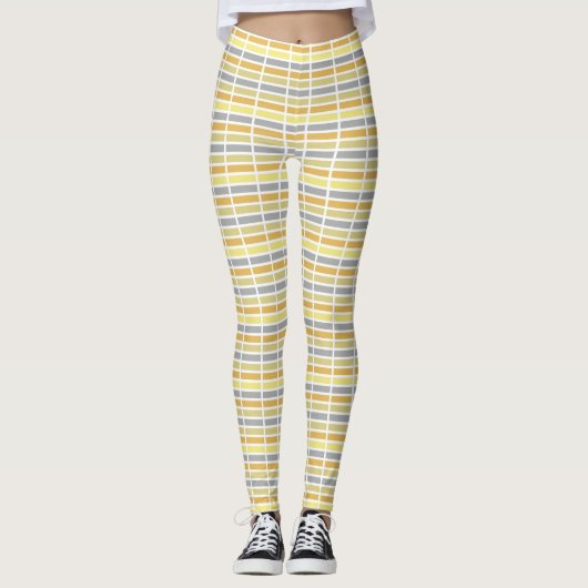 Gold Silver Bronze Metal Hues Leggings (Vorderseite)