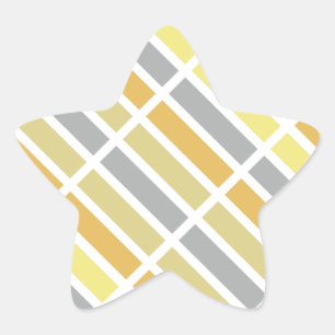 Gold Silver Bronze Metal Hues Stern-Aufkleber