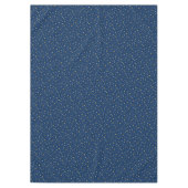 Gold Silver Celestial Star Pattern Navy Blue Party Tischdecke (Vorderseite)