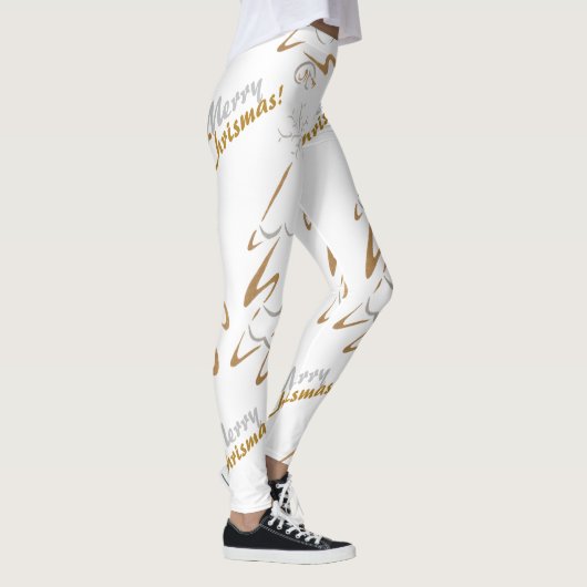 Gold & Silver Chrismas Tree Leggings (Rechts)