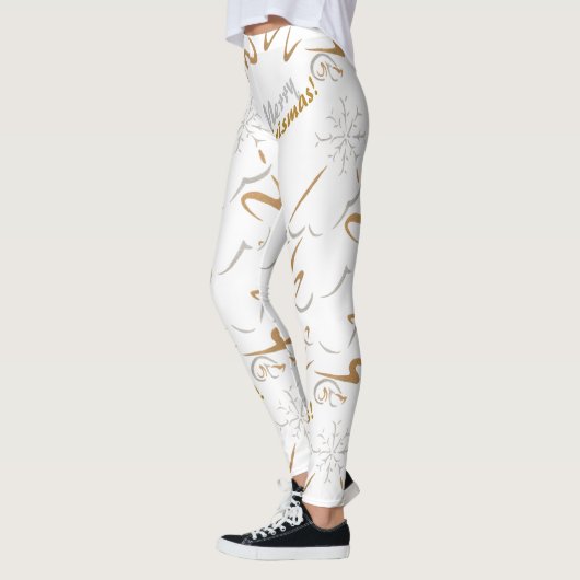 Gold & Silver Chrismas Tree Leggings (Links)
