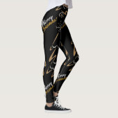 Gold & Silver Chrismas Tree (schwarz) Leggings (Rechts)