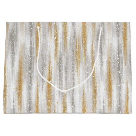 Gold Silver Christmas Celebration Große Geschenktüte