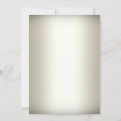 Gold Silver Crystal Snowflake Taufe/Weihnachten Einladung (Rückseite)