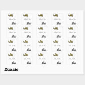 Gold Silver Dragon Danke Stickers (Blatt)