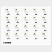 Gold Silver Dragon Save the Date Stickers (Blatt)