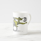 Gold & Silver Dragon Symbol Porzellantasse (Vorderseite Rechts)