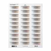 Gold Silver Elegante Template Top Rücksendeadresse (Vorne)
