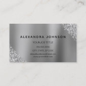 Gold Silver Glitzer Sparkle Eyelashes Microblading Visitenkarte (Rückseite)