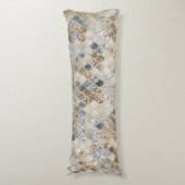 Gold Silver Gray Mermaid Scales Glam #1 Seitenschläferkissen (Vorderseite Vertikal)