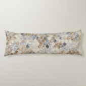 Gold Silver Gray Mermaid Scales Glam #1 Seitenschläferkissen (Vorderseite)