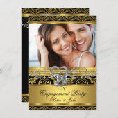 Gold-Silver-Heft-Foto der Einsatzpartei 4 Einladung (Vorne/Hinten)