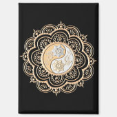 Gold & Silver Mandala Magnet (Vorderseite)