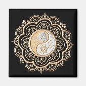 Gold & Silver Mandala Magnet (Vorne)