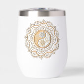Gold & Silver Mandala water bottle (Vorderseite)
