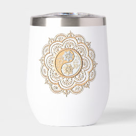 Gold & Silver Mandala water bottle