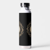 Gold & Silver Mandala water bottle Trinkflasche (Links)