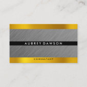 Gold Silver Metallic Visitenkarte (Vorderseite)