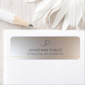 Gold Silver Modern Mit Monogramm Template Glamour (Insitu)