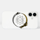 Gold & Silver Ouroboros Symbol Case-Mate iPhone Hülle (Rückseite (Horizontal))