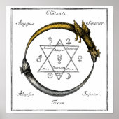Gold & Silver Ouroboros Symbol Poster (Vorne)