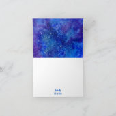 Gold Silver Rocket Ship Galaxy Vielen Dank Dankeskarte (Innenseite)