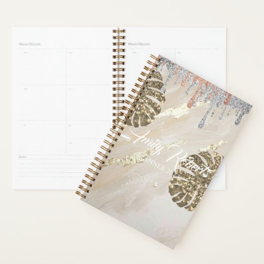 Gold Silver Sparkling Planner Planer (Anzeige)