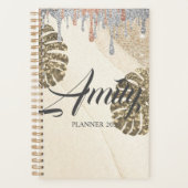 Gold Silver Sparkling Planner Planer (Vorderseite)