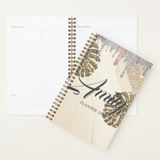 Gold Silver Sparkling Planner Planer (Anzeige)