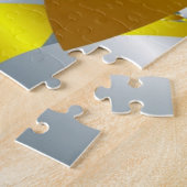 Gold & Silver Spiral Metallische optische Illusion Puzzle (Seite)