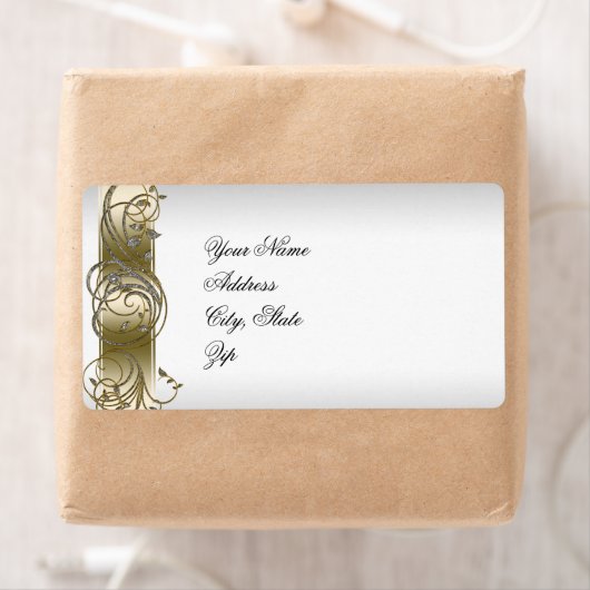 Gold Silver Verziertes offizielles Hochzeitsplatz (Insitu)