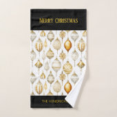 Gold Silver Weihnachtsschmuck Badhandtuch Set (Handtuch)