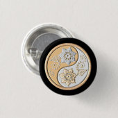 Gold & Silver Yin Yang Button (Vorne & Hinten)